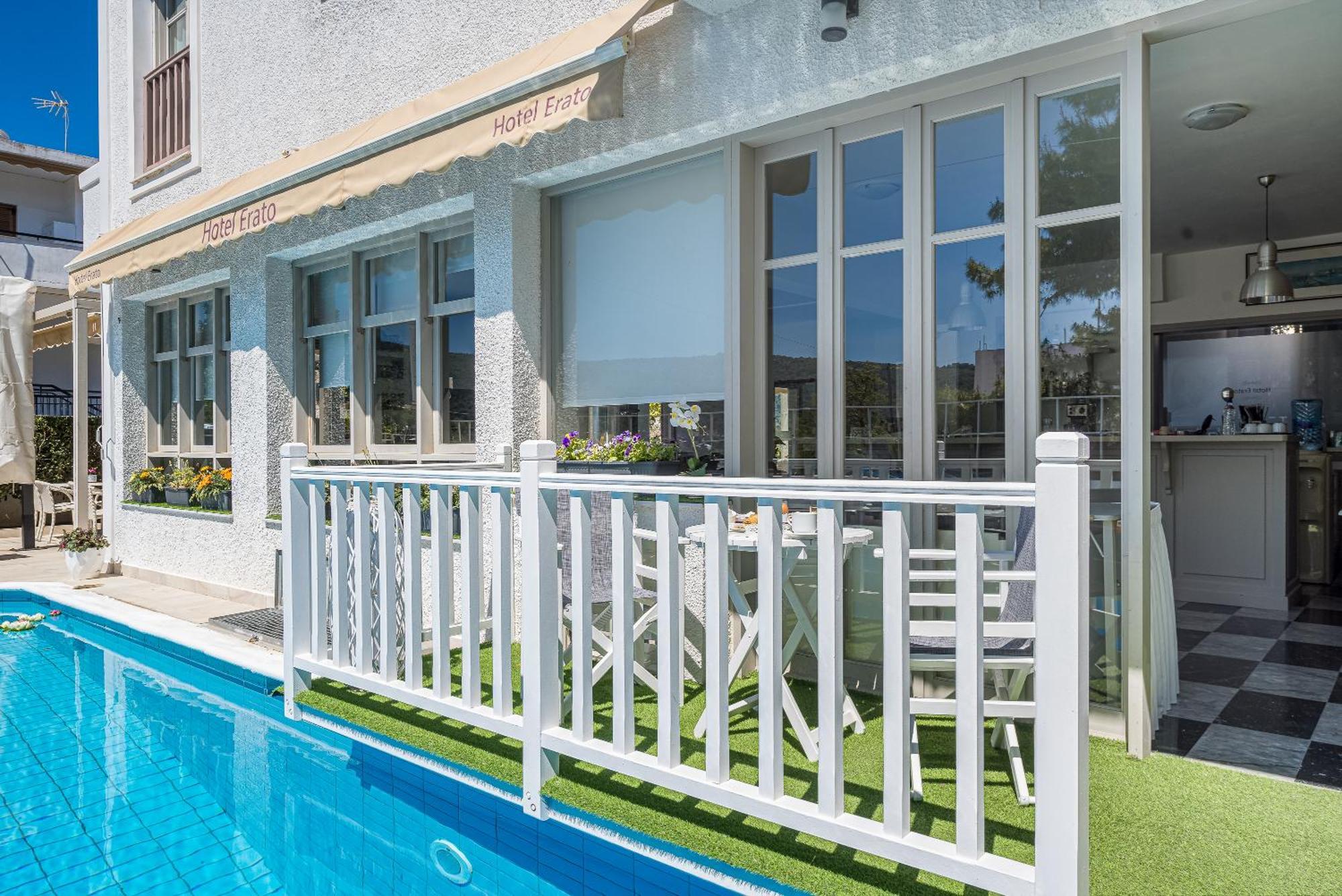 Erato Hotel Agia Marina  Bagian luar foto