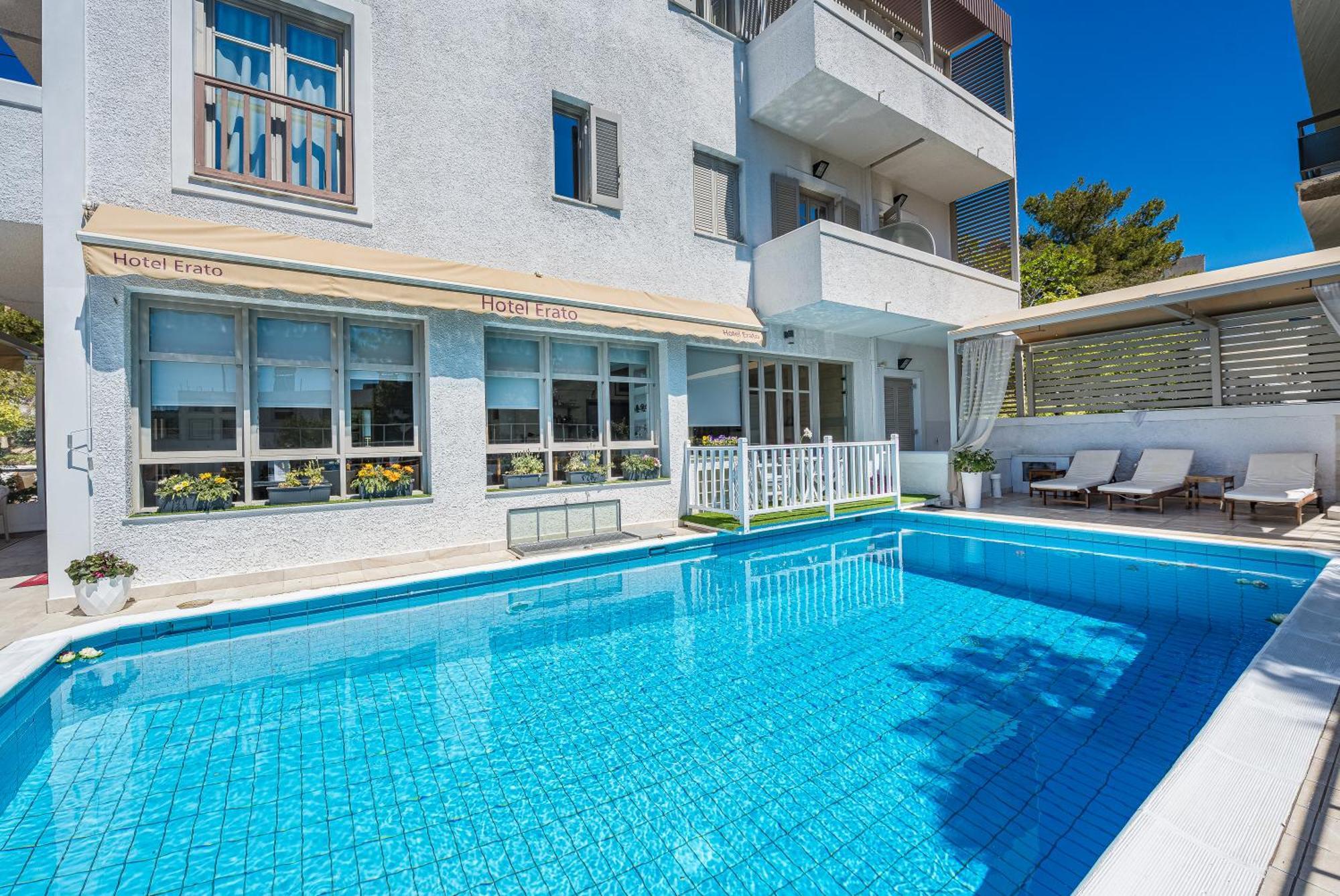 Erato Hotel Agia Marina  Bagian luar foto